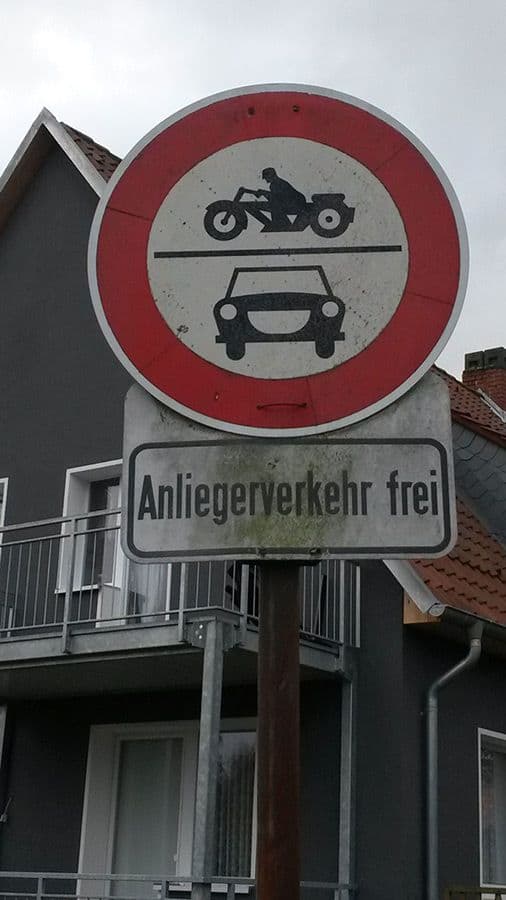 Rund und rot – Verkehrsverbot